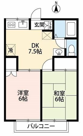 エコーハイツの物件間取画像